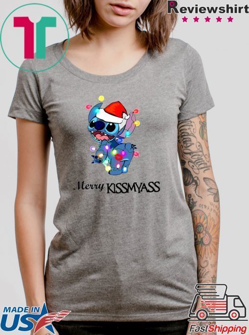 Stitch Merry Kiss my ass T-Shirts