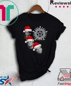 Supernatural Winchester Brothers And Castiel Christmas T-Shirt