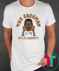 The Sackman Myles Garrett Cleveland Football Player T-Shirt