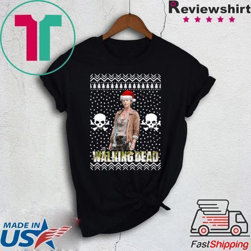 The Walking Dead Melissa McBride Santa Hat Christmas Shirt