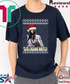 The Walking Dead Michonne Santa Hat Christmas Shirt
