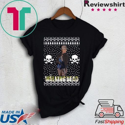 The Walking Dead Rosita Espinosa Santa Hat Christmas Shirt