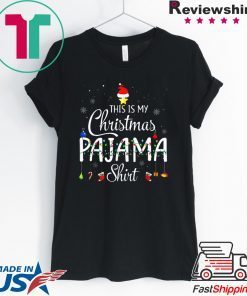This is My Christmas Pajama Shirt - Funny Xmas Light Tree T-Shirt