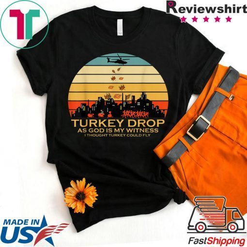 Turkey Drop Thanksgiving Funny T-Shirt