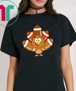 Turkey Football Thanksgiving Tee Shirt
