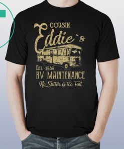 Vintage Eddie's RV Maintenance Funny Christmas Retro T-Shirt