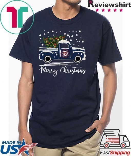 Washington Nationals pickup truck Merry Christmas shirt