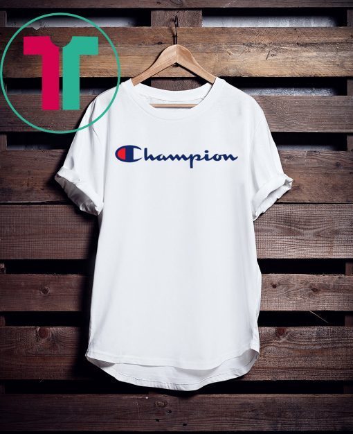 White champion tee shirt