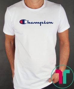 White champion tee shirt