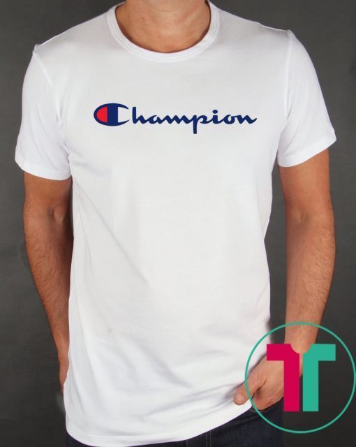 White champion tee shirt