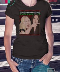 Yelling At A Cat Dinner Table Meme-Best Ugly Christmas Dress Tee Shirt
