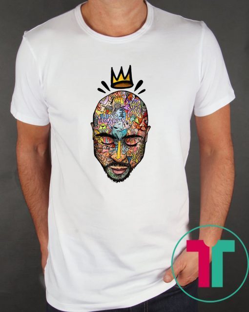 tupac trippy art tee shirt