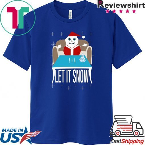 Walmart Cocaine Santa Let It Snow Tee Shirts