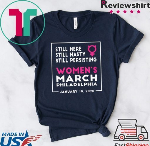 Philadelphia Women's March 2020 January Gift T-Shirts