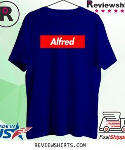 Alfred Red Box Logo Funny T-Shirt