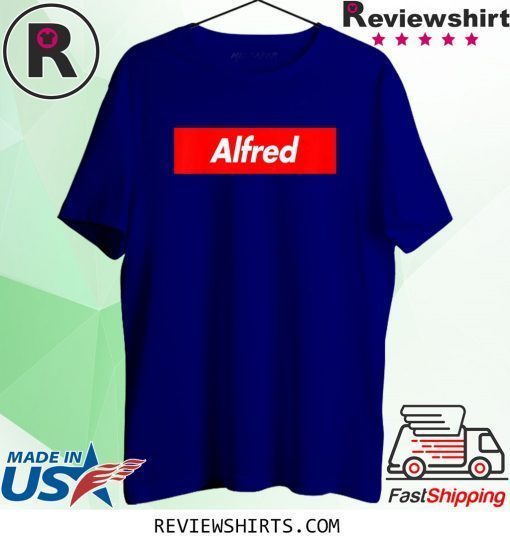 Alfred Red Box Logo Funny T-Shirt