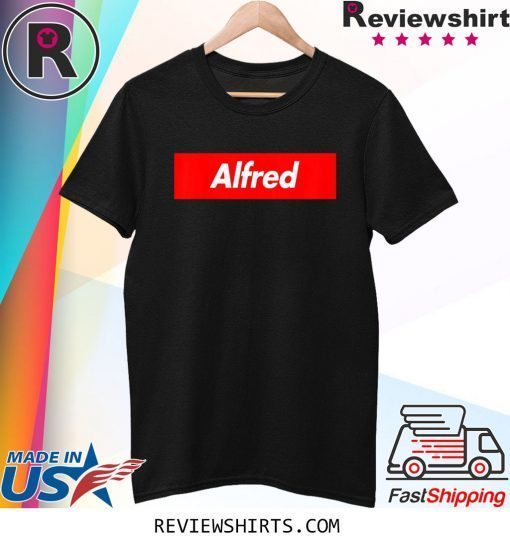 Alfred Red Box Logo Funny T-Shirt