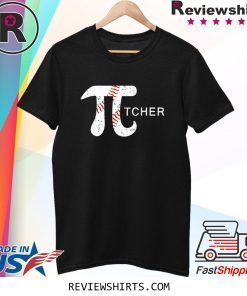 Baseball Pi-tcher Math Pi Day Funny T-Shirt