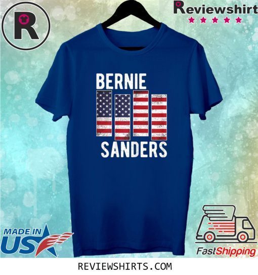 Bernie Sanders Black US Flag Vintage America Flag Not Me Tee Shirt