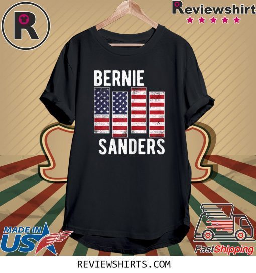 Bernie Sanders Black US Flag Vintage America Flag Not Me Tee Shirt