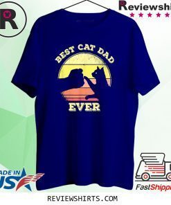 Best Cat Dad Ever Funny Cat Lover Gift For Men T-Shirt