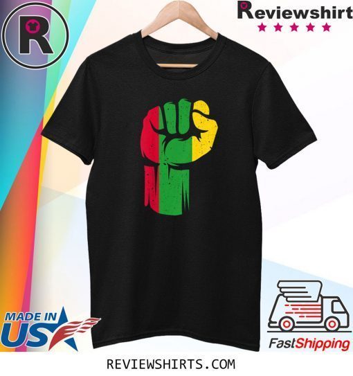 Black Fist Shirt African American Pride Black History Month Tee Shirt