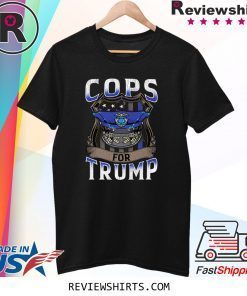 Cops For Trump 2020 Thin Blue Line US Flag Police T-Shirt