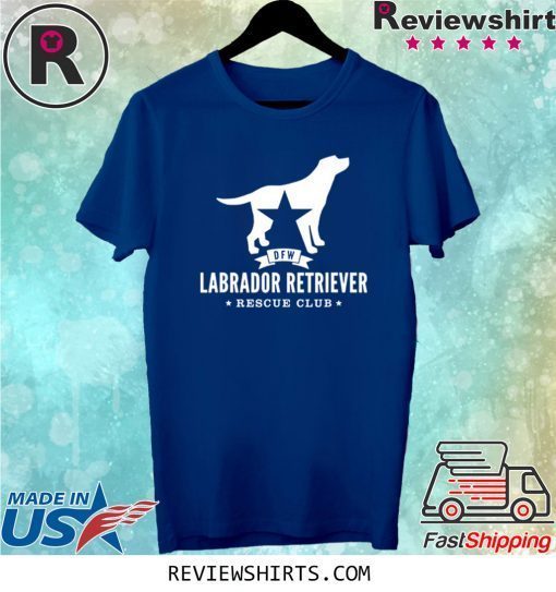 DFW Labrador Retriever Rescue Club White Logo Tee Shirt