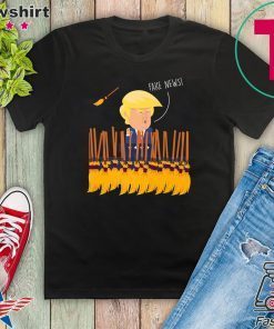 Funny Trump 2020 Fake News Broom Challenge Meme Premium Gift T-Shirt