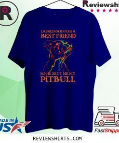 I Asked God For A Best Friend So He Sent Me My Pitbull Shirt