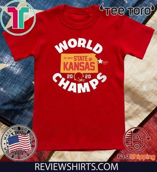 KANSAS WORLD CHAMPS TEE SHIRT - THE GREAT STATE OF KANSAS