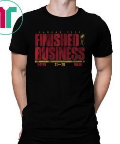 KC Finished Business Kansas City Football T-Shirt