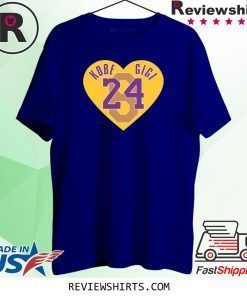 Kobe Gigi 24 Heart Shirts