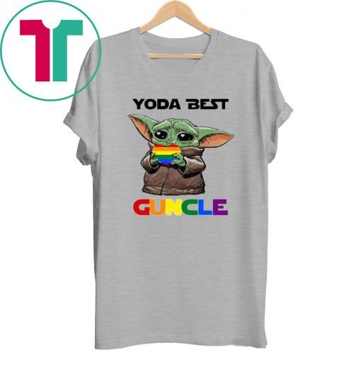 LGBT Baby Yoda Best Guncle 2020 TShirt
