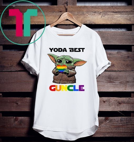 LGBT Baby Yoda Best Guncle 2020 TShirt