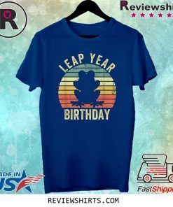 Leap Year Birthday Vintage February 29 Leap Day Frog Tee Shirt