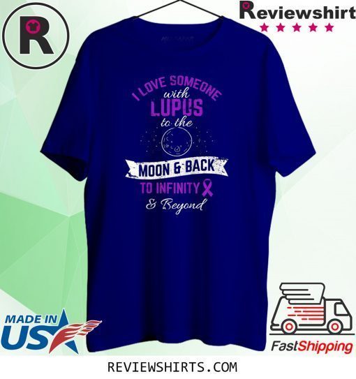 Lupus Awareness Support Warrior Fighter Purple Ribbon T-Shirt