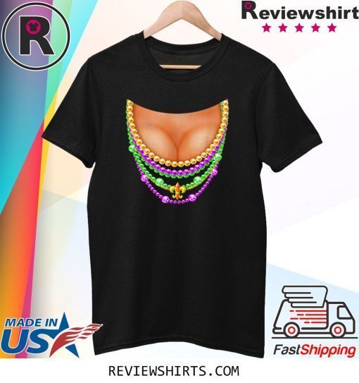 Mardi Gras Breast Outfits Big Boobs Tee Shirt