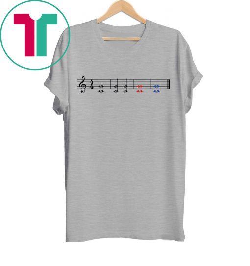 One Fifth Two Fifth Red Fifth Blue Fifth Music Teacher Tee Shirt