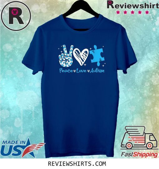 Peace Love Autism Awareness 2020 Shirt
