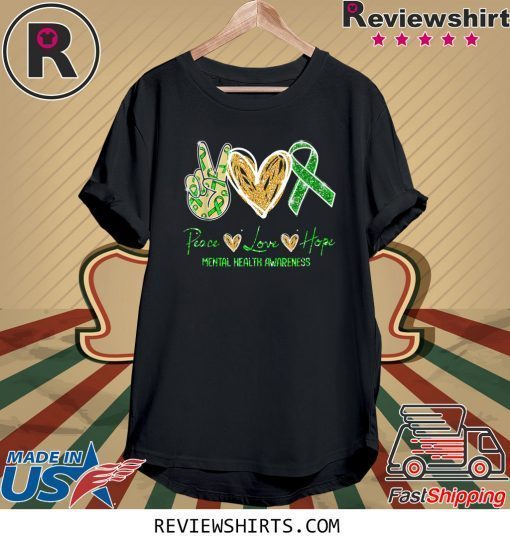 Peace Love Hope Mental Health Awareness 2020 T-Shirt