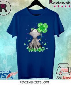 Raccoon Holding Shamrock Stars Cute St Patrick's Day 2020 Shirt