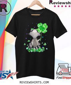 Raccoon Holding Shamrock Stars Cute St Patrick's Day 2020 Shirt