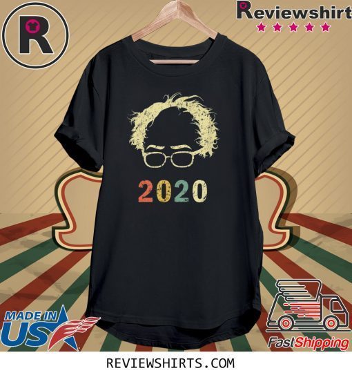 Retro Bernie 2020 Glasses Hair Vintage Bernie Sanders Shirt