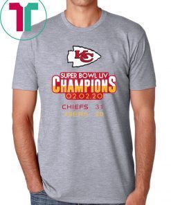 Super Bowl LIV Champions Chiefs 31 49ers 20 Tee Shirt