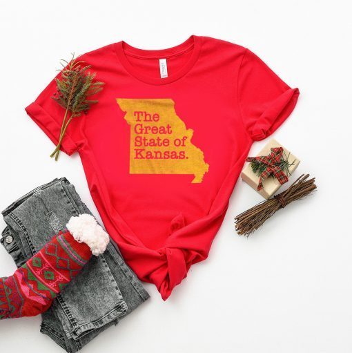 The Great State Of Kansas city chiefs Gift T-Shirts