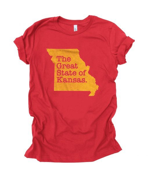 The Great State Of Kansas city chiefs championship Gift T-Shirts