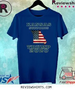 The Great State of Kansas Supports Trump 2020 Tee Shirt
