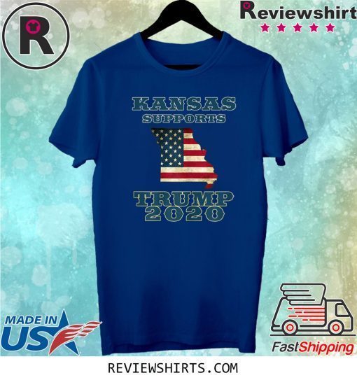 The Great State of Kansas Supports Trump 2020 Tee Shirt