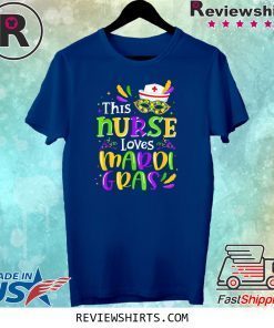 This Nurse Loves Mardi Gras Fat Tuesday Nursing Tee Shirt